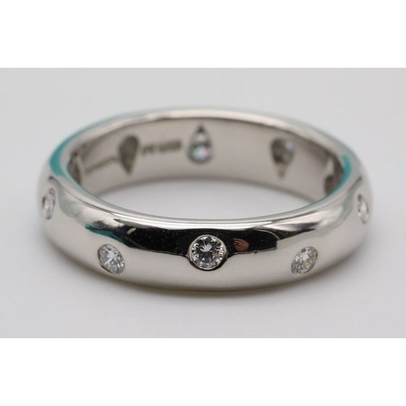 Tiffany & Co. Jewelry - Tiffany & Co. Etoile Band Ring with Diamonds in Platinum Size 5